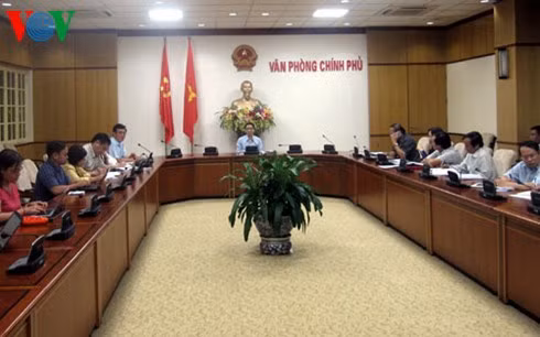 Phó Thủ tướng Vũ Đức Đam chủ trì cuộc họp.