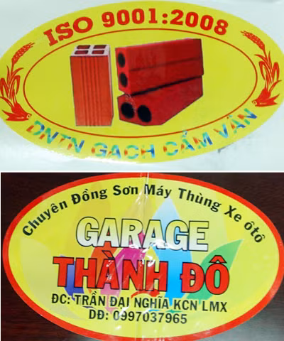 Một trong số các "logo xe vua". Ảnh: H.P