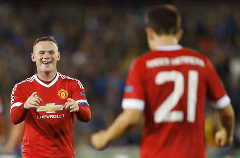 Nụ cười đã trở lại với Rooney sau quãng thời gian tịt ngòi vừa qua. Ảnh: Reuters.