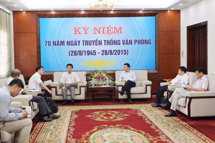 Quang cảnh buổi tiếp đón