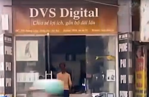 Cửa hàng DVS, một trong số doanh nghiệp bị kiểm tra.