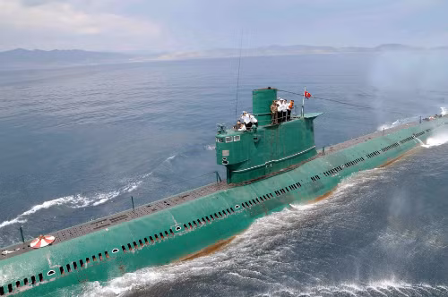 Một tàu ngầm của Triều Tiên. Ảnh: KCNA