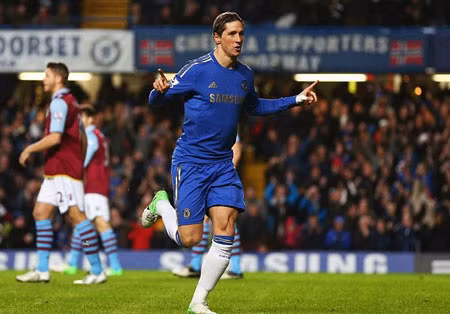 Torres mở tỷ số cho Chelsea ngay ở phút thứ 3