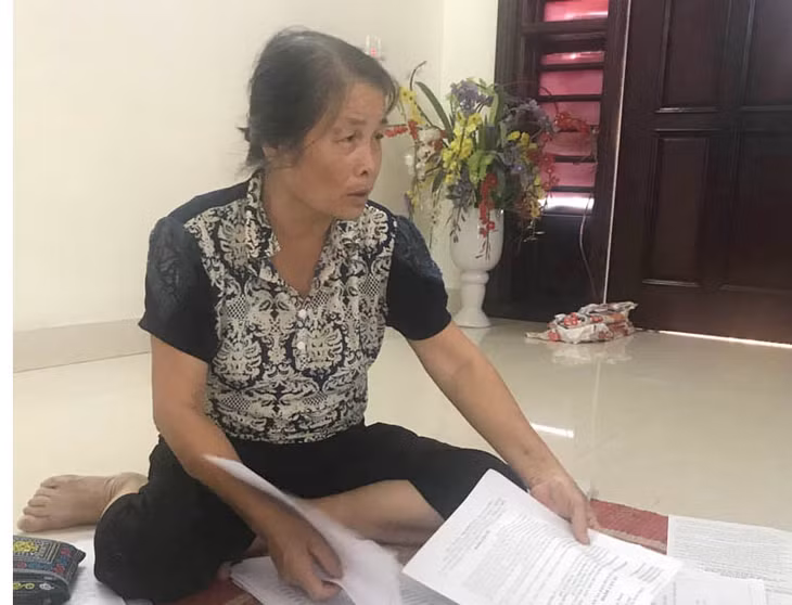Theo bà Nguyễn Thị Miều, đất của gia đình phải được bồi thường là đất trồng cây lâu năm.