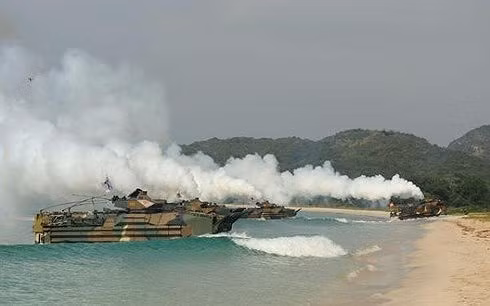 Hình ảnh một cuộc tập trận chung Mỹ - Hàn. Ảnh: Yonhap.