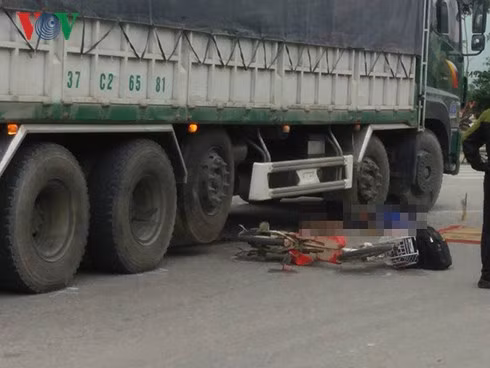 Hiện trường vụ tai nạn.