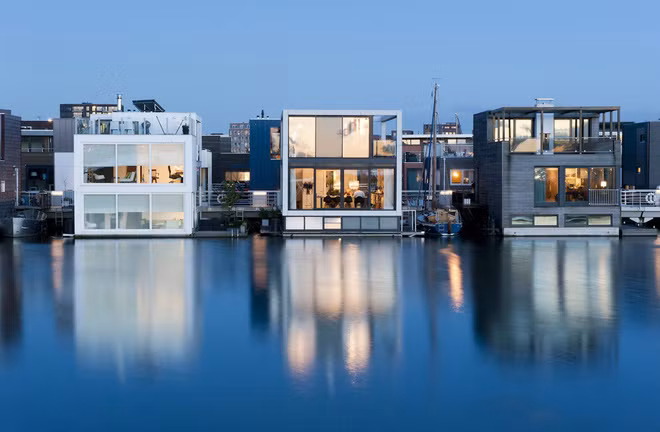 Waterstudio là một công ty chuyên sản xuất những căn nhà nổi...