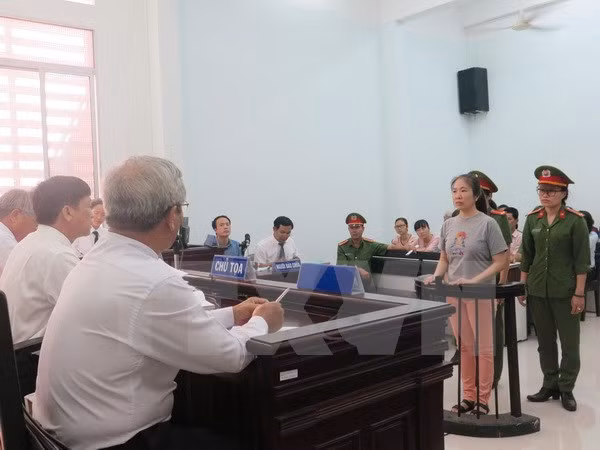 Quang cảnh phiên tòa ngày 29/6. (Ảnh: Tiên Minh/TTXVN)