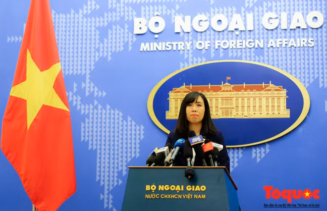 Người phát ngôn Bộ Ngoại giao Việt Nam Lê Thị Thu Hằng.