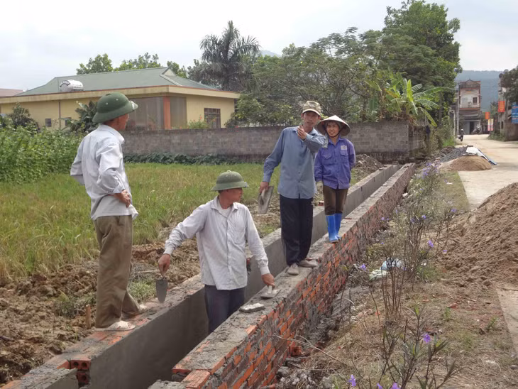 Hệ thống kênh mương ở thôn Trại Mới A được đầu tư xây mới, bảo đảm dẫn nước phục vụ sản xuất nông nghiệp của người dân