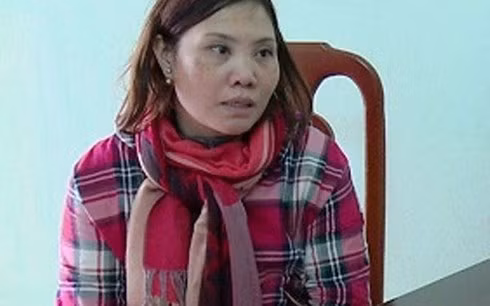 Đối tượng Nguyễn Thị Thúy tại cơ quan điều tra