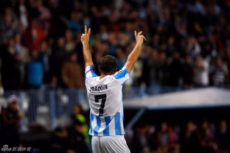 Sự tỏa sáng của Joaquin mang lại niềm vui cho Malaga
