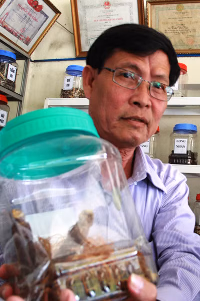 Ông Lợi khẳng định thuốc ông làm là thuốc gia truyền chứ không pha tân dược. 