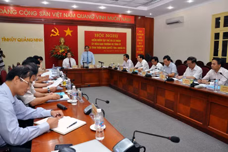 BTV Tỉnh uỷ kiểm điểm theo tinh thần Nghị quyết T.Ư 4 (khoá XI).