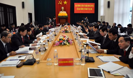Quang cảnh buổi làm việc.