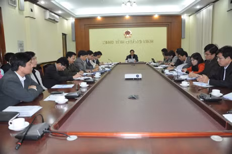 Quang cảnh buổi làm việc.