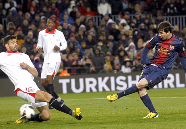 Messi đã chơi trọn vẹn 38 trận liên tiếp, ghi 57 bàn