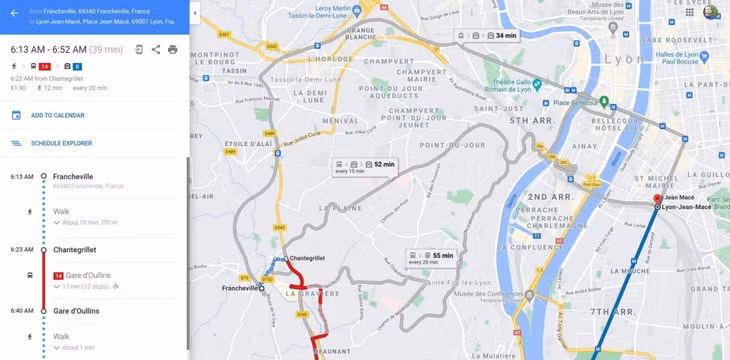  Google Maps sẽ không còn hiển thị tuyến đường nhanh nhất theo mặc định ẢNH CHỤP MÀN HÌNH