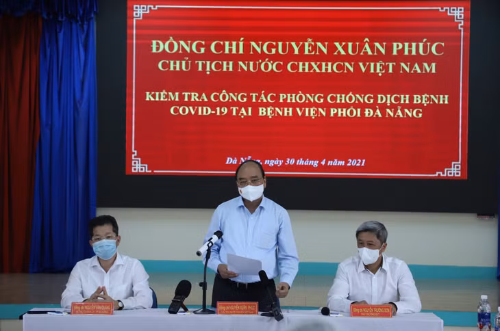 Chủ tịch nước Nguyễn Xuân Phúc phát biểu tại buổi làm việc - Ảnh: VGP/Lưu Hương
