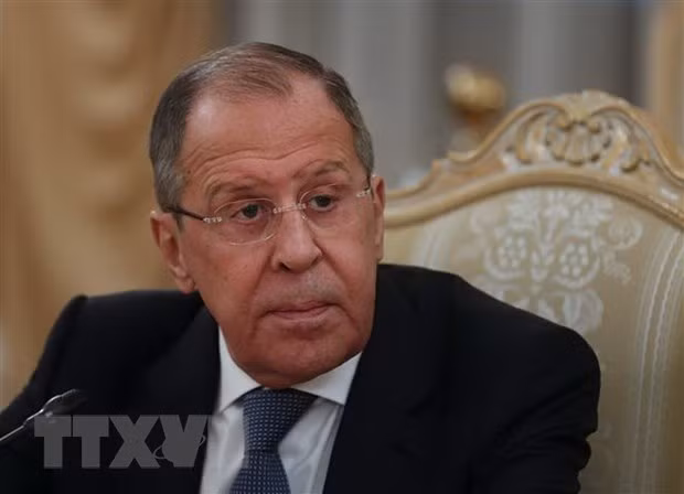 Ngoại trưởng Nga Sergei Lavrov tại một sự kiện ở Moskva. (Ảnh: AFP/TTXVN)