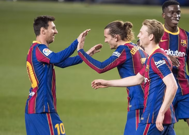 Sự hoà hợp giữa Messi với Griezmann là một tín hiệu vui khác cho Barca. Ảnh: Mundo Deportivo