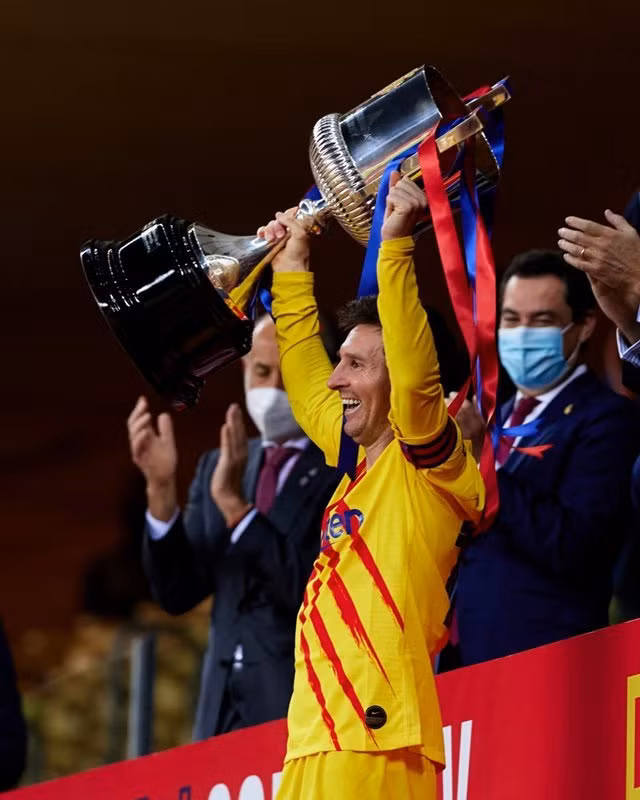 Messi vừa cùng Barca giành Cúp Nhà vua Tây Ban Nha và giờ tập trung chiến La Liga
