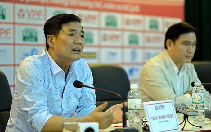 Ông Trần Mạnh Hùng giữ chức Chủ tịch CLB Hải Phòng từ năm 2014. Ảnh: Nam Anh.