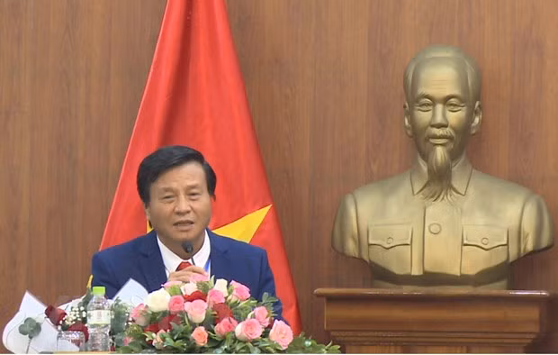 Chủ tịch VFV Lê Văn Thành khẳng định đủ căn cứ để xử phạt Kim Huệ và ba vận động viên vì ’đi đêm’ trong chuyển nhượng. (Ảnh: PV/Vietnam+)