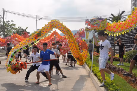 Carnaval năm nay có sự tham gia của đông đảo các đội rồng.