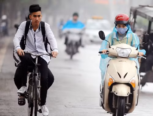 Hai ngày cuối tuần miền Bắc đón không khí lạnh. Ảnh: HH.