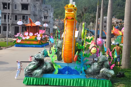 Các mô hình xe hoa cơ bản đã được làm xong.