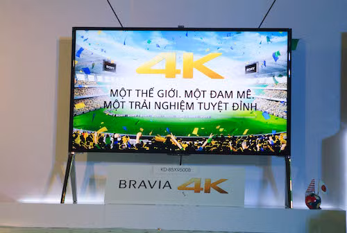 Bravia X9500B model 4K cao cấp nhất của Sony tại Việt Nam.