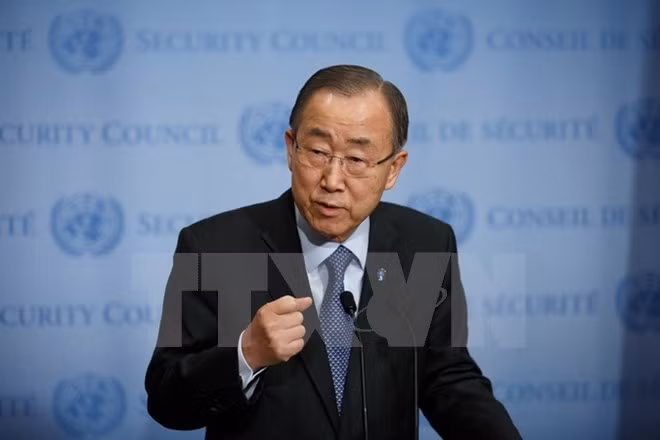Tổng Thư ký Liên hợp quốc Ban Ki-moon. (Nguồn: AFP/TTXVN)