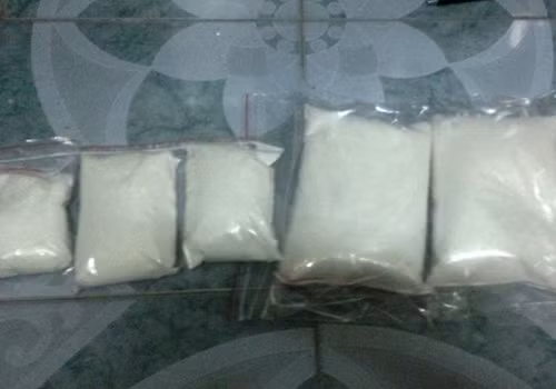Ma túy thu của cặp đôi Đức Anh - Ngân. Ảnh cơ quan công an cung cấp.