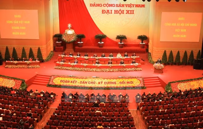Lễ khai mạc Đại hội đại biểu toàn quốc lần thứ XII của Đảng Cộng sản Việt Nam. (Nguồn: TTXVN)
