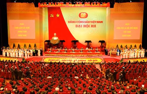 Phiên khai mạc Đại hội XII của Đảng. Ảnh: ĐCSVN