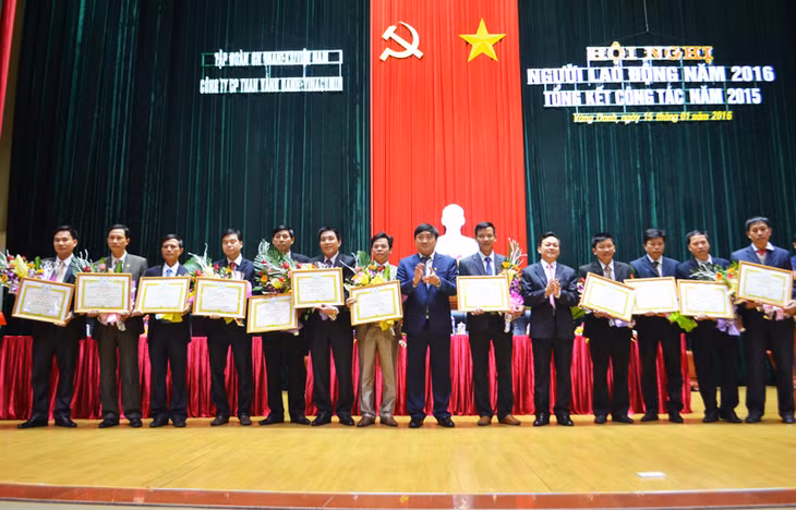 Năm 2015, nhiều tập thể, cá nhân thuộc Công ty CP than Vàng Danh - Vinacomin đã có nhiều nỗ lực hoàn thành xuất sắc nhiệm vụ