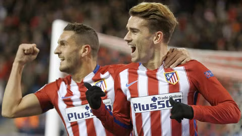 Griezmann (phải) sẽ lại “nổ súng” để giúp Atletico giành chiến thắng