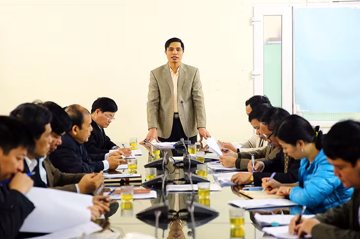 Đồng chí Vũ Văn Diện, Phó Chủ tịch UBND tỉnh kết luận buổi làm việc.