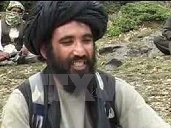 Thủ lĩnh Mullah Akhtar Mansour tại một địa điểm bí mật ở Afghanistan. (Nguồn: The Indian Express TTXVN)