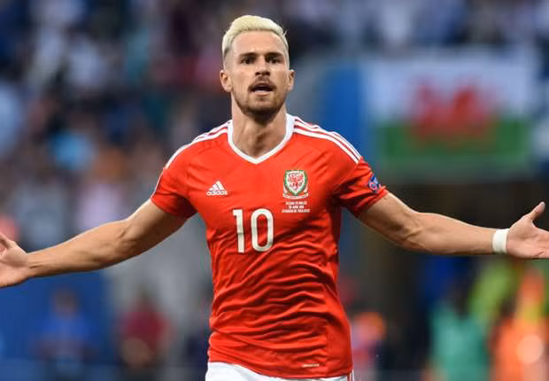  Ramsey trong màu áo xứ Wales. Ảnh: Internet.