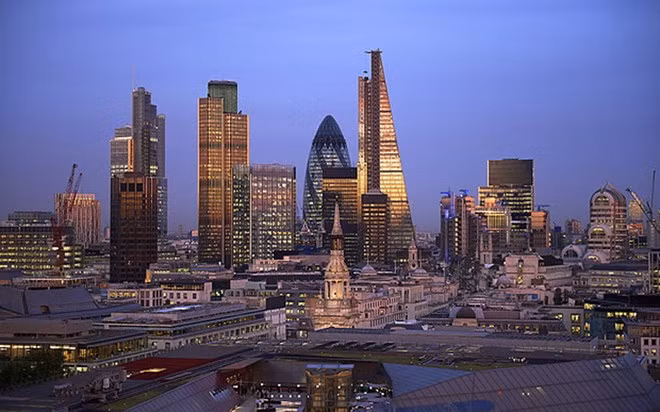 Trung tâm tài chính London. (Nguồn: telegraph.co.uk)
