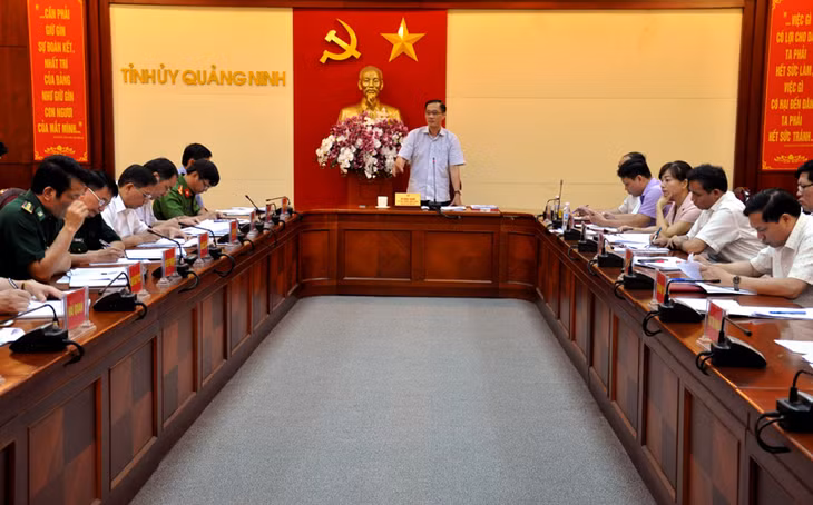 Đồng chí Vũ Hồng Thanh, Ủy viên T.Ư Đảng, Phó Bí thư Tỉnh ủy phát biểu kết luận tại hội nghị