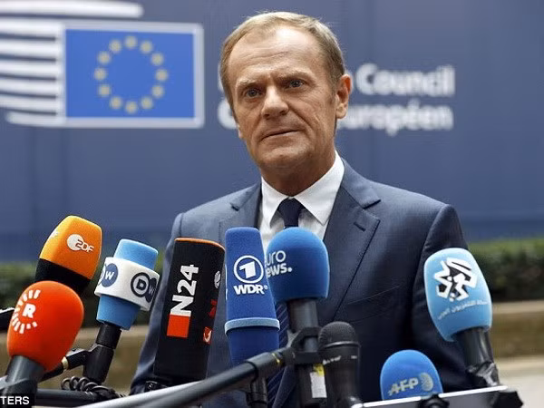 Chủ tịch Hội đồng châu Âu Donald Tusk. (Nguồn: Reuters)