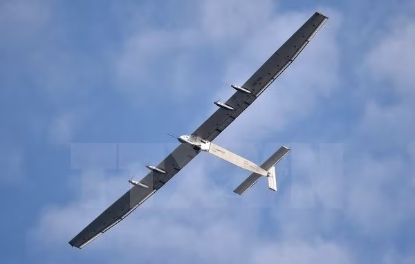 Máy bay năng lượng Mặt Trời Solar Impulse 2. (Nguồn: AFP/TTXVN) 