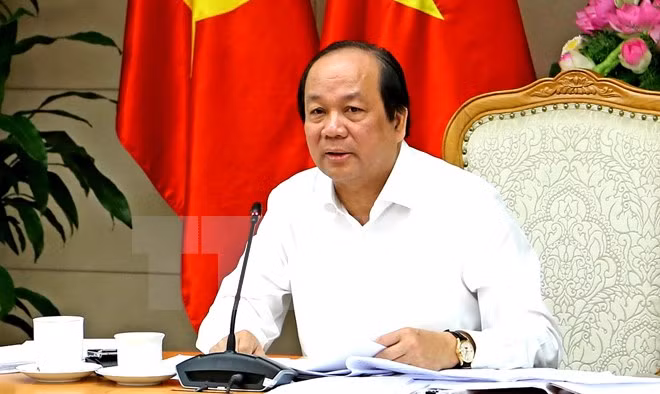Bộ trưởng, Chủ nhiệm Văn phòng Chính phủ Mai Tiến Dũng phát biểu. (Ảnh: Doãn Tấn/TTXVN)