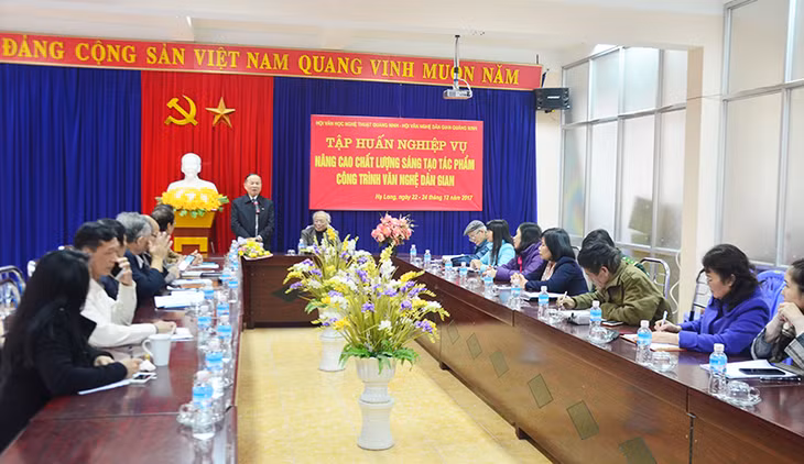 Quang cảnh lớp tập huấn.