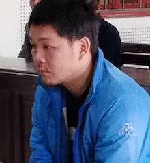 Lê Hoàng Đức tại phiên tòa.