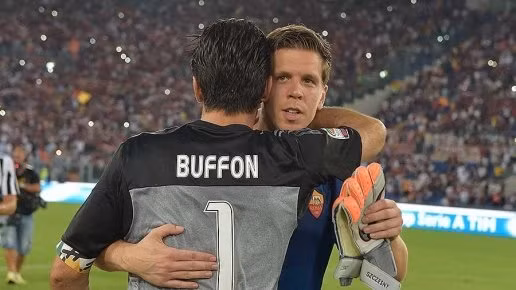  Buffon và Szczesny khi còn ở 2 chiến tuyến.