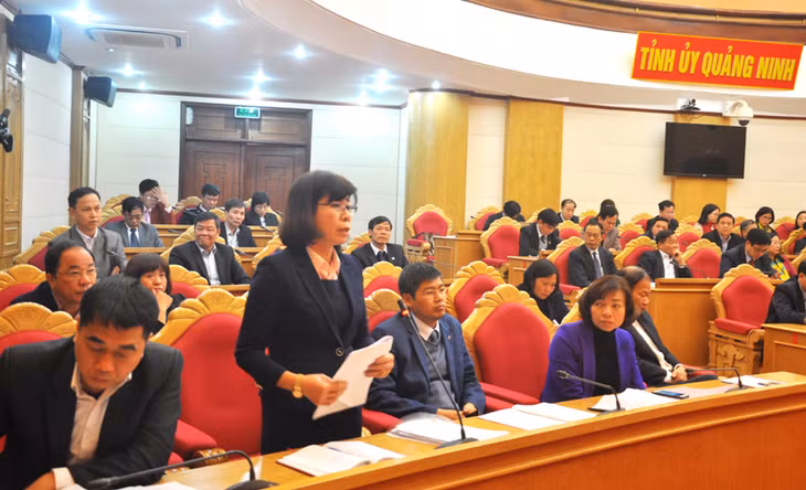 Đại biểu phát biểu góp ý kiến tại Hội nghị.